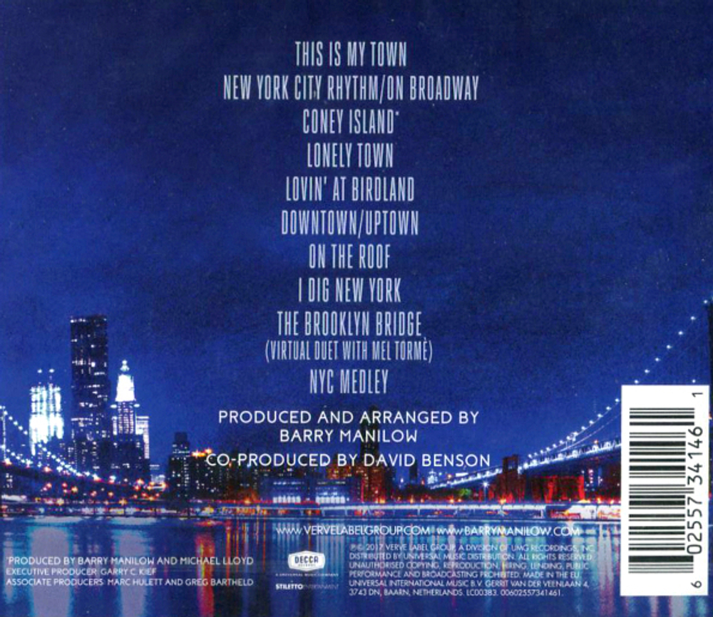 Barry Manilow / This Is My Town (Songs Of New York)(CD)
