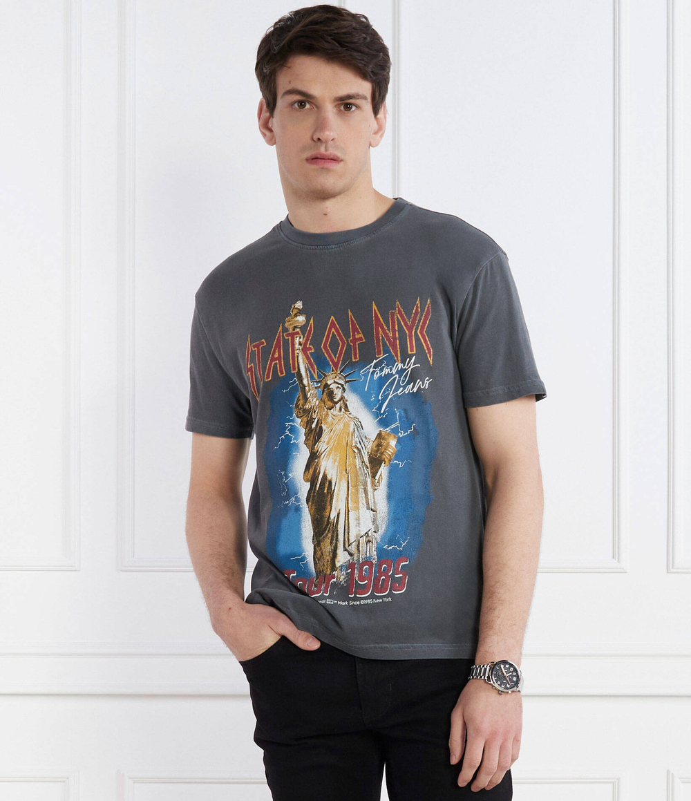 Футболка STATE OF NYC Tommy Jeans - графитовый(DM0DM18282)