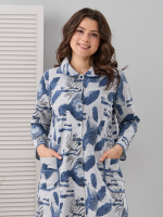 Халат Х-152Р/серыймеланж-перья