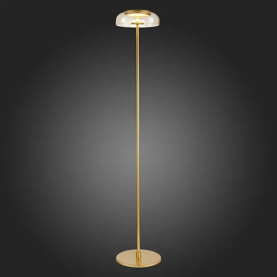 SL6002.205.01 Торшер ST-Luce Золотистый/Янтарный LED 1*7W 4000K LAZIO