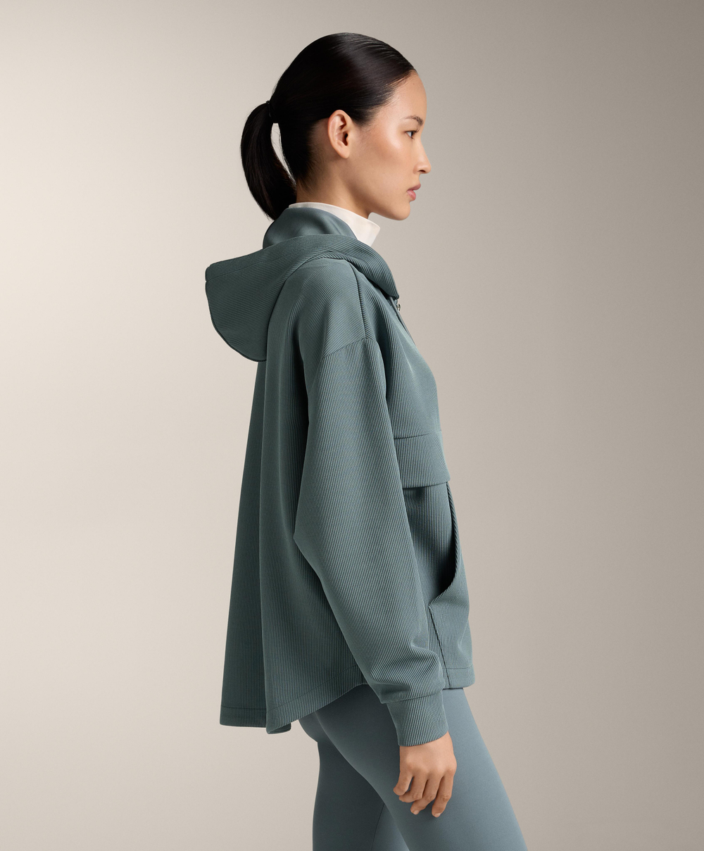 Oysho Водоотталкивающая стеганая куртка FELLEX® с AEROGEL, пыльно-синий