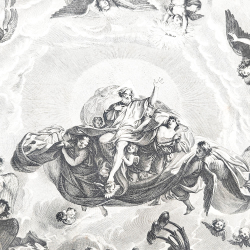 Господь Вседержитель на гравюре по оригиналу Лебрена