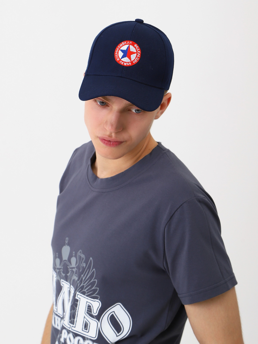 Бейсболка САМБО темно синяя