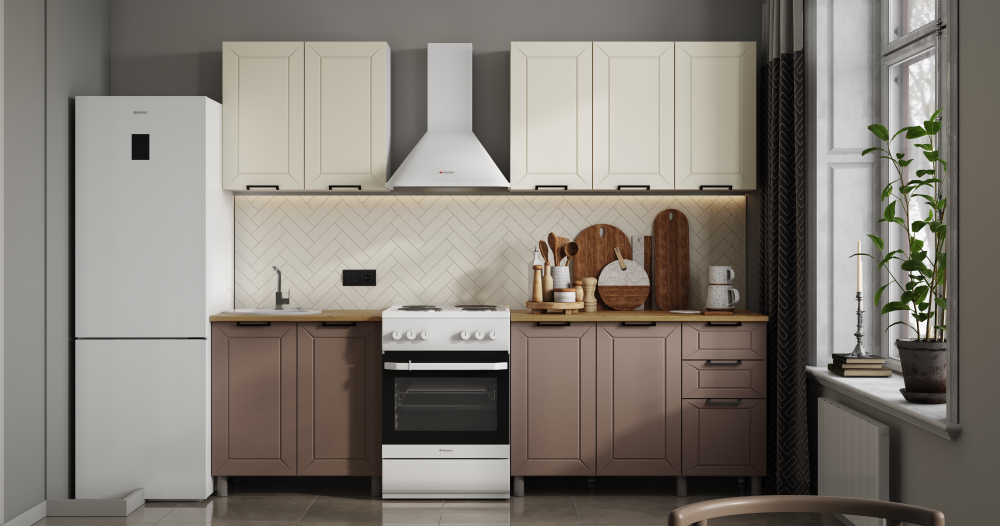 Кухня РИВЬЕРА готовое решение 2м