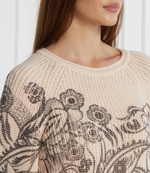 Хлопковый свитер Marc Cain - бежевый(VS 41.17 M13)