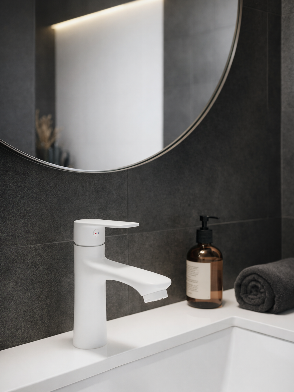 Смеситель для раковины DIWO Тула DW-TU03WH белый