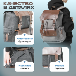 Рюкзак Техас - Серый