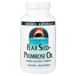 Source Naturals, масло семян льна и первоцвета, 90 капсул
