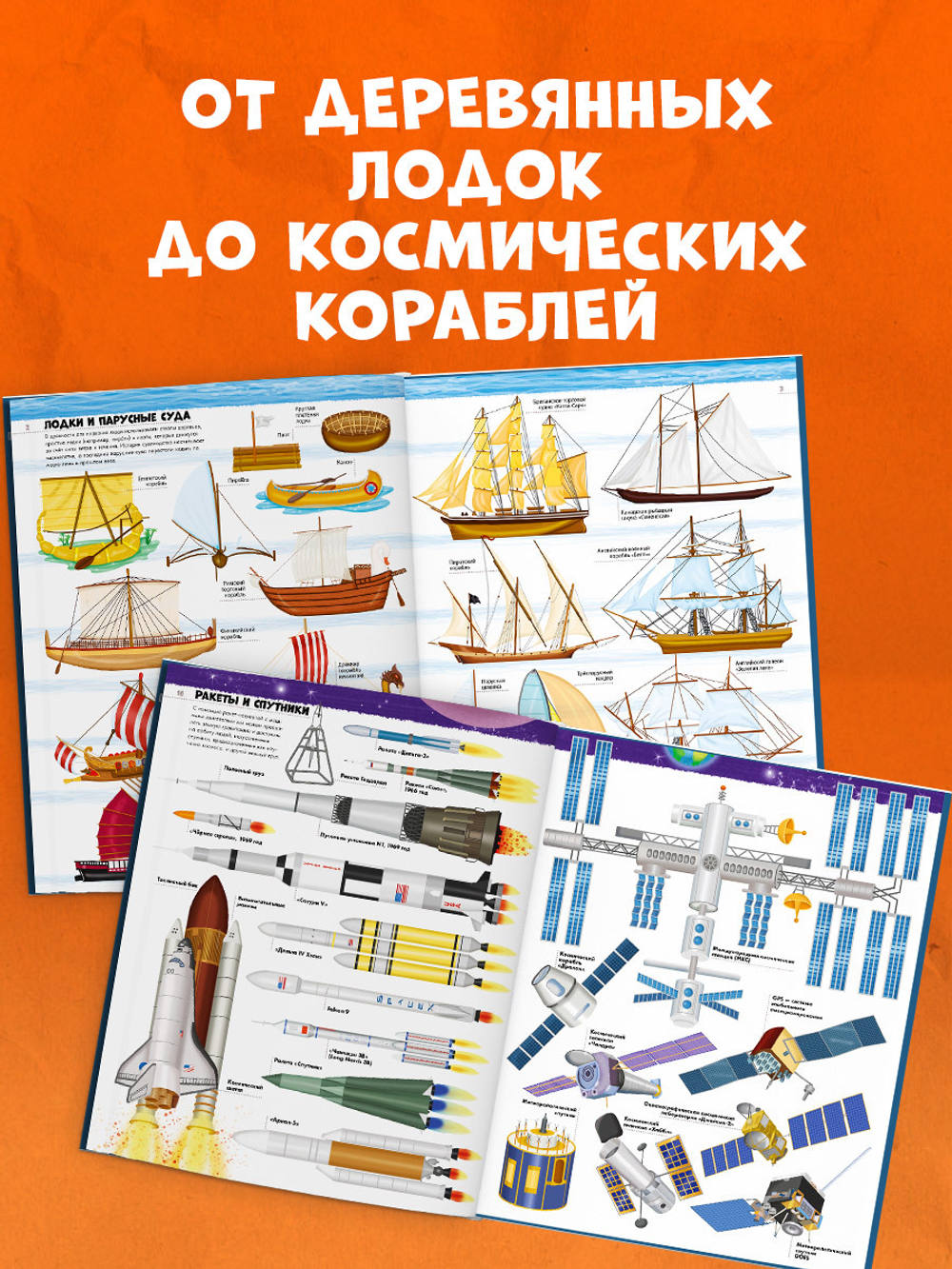 Энциклопедия в картинках. Большая энциклопедия. Самолёты, корабли, ракеты