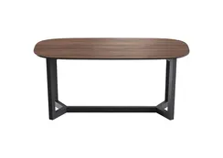 Стол обеденный Cross 2 180*90 см (орех, черный)