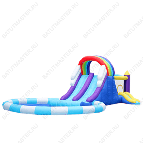 Батут на дачу для детей "Небесная фантазия" 3,8*2*1,7 м