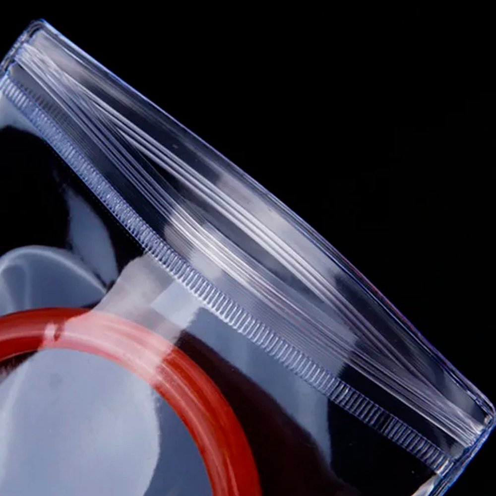 100 пакетов пластиковых из ПВХ и замком Zip Lock прозрачно-голубые упаковочные 12х12 см