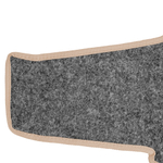 Ковры CHENGLONG (экокожа, бежевый, бежевый кант, красная вышивка)