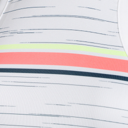 Женская теннисная майка Lucky in Love Royale Stripe Rib Tank Top Women - White, Multicoloured