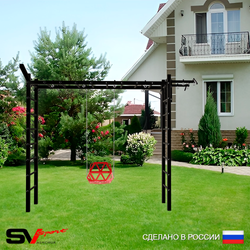 Уличная шведская стенка Sv Sport рукоход У5371 (Турник/Со спинкой/Кронш бокс)