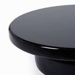 Кофейный стол Omen Ø90х30 см, черный глянец