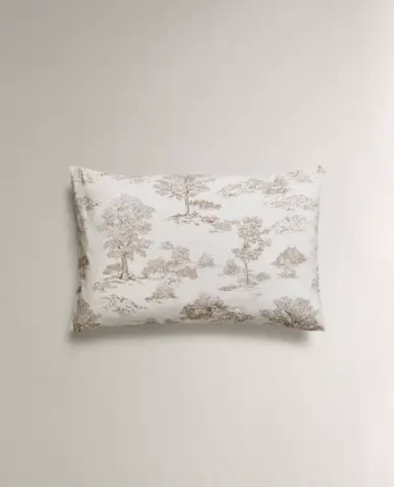 ZARA HOME НАВОЛОЧКА С ПРИНТОМ «ЛЕС», КОРИЧНЕВЫЙ