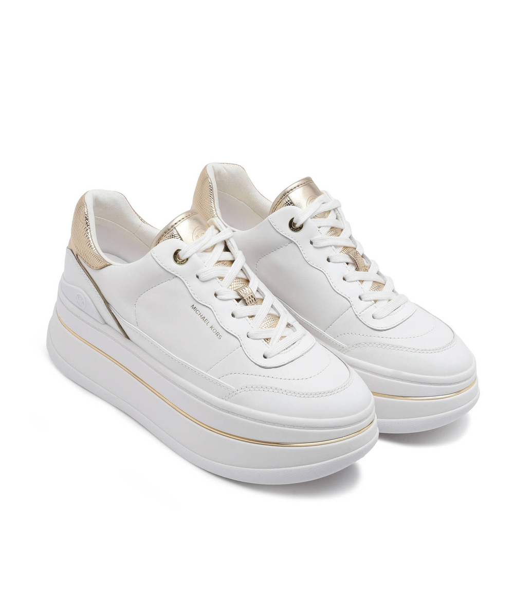 Кожаные кроссовки hayes lace up Michael Kors - белый(43R4HYFS2L)