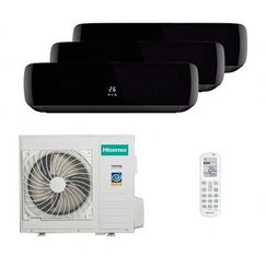 Мульти сплит-система Hisense на 3 комнаты (25+25+25 кв.м.) Black