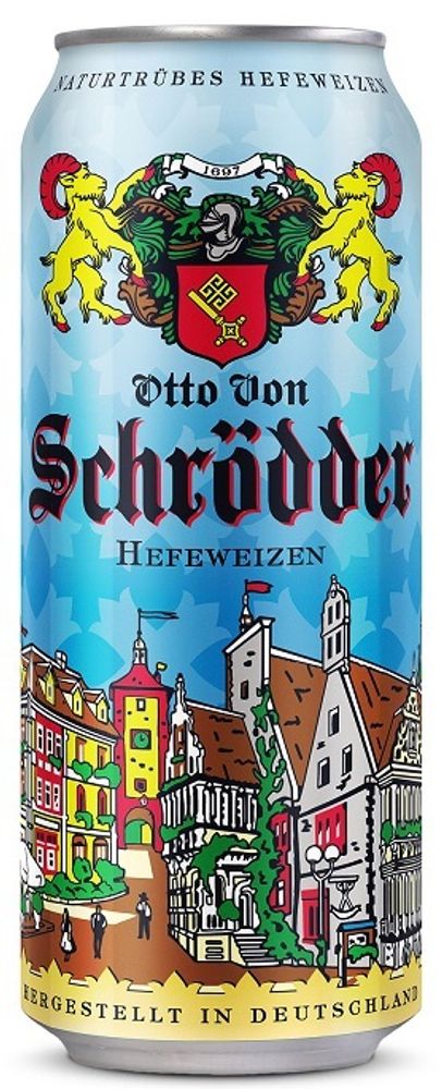 Пиво Отто Фон Шреддер Пшеничное / Otto Von Schrodder Hefeweizen 0.5 - банка
