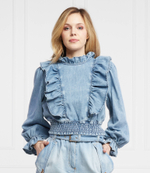 блузка turbata Pinko - голубой(1J10UJ Y82X)