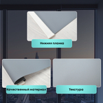 Штора рулонная Стандарт серая 60*160 см