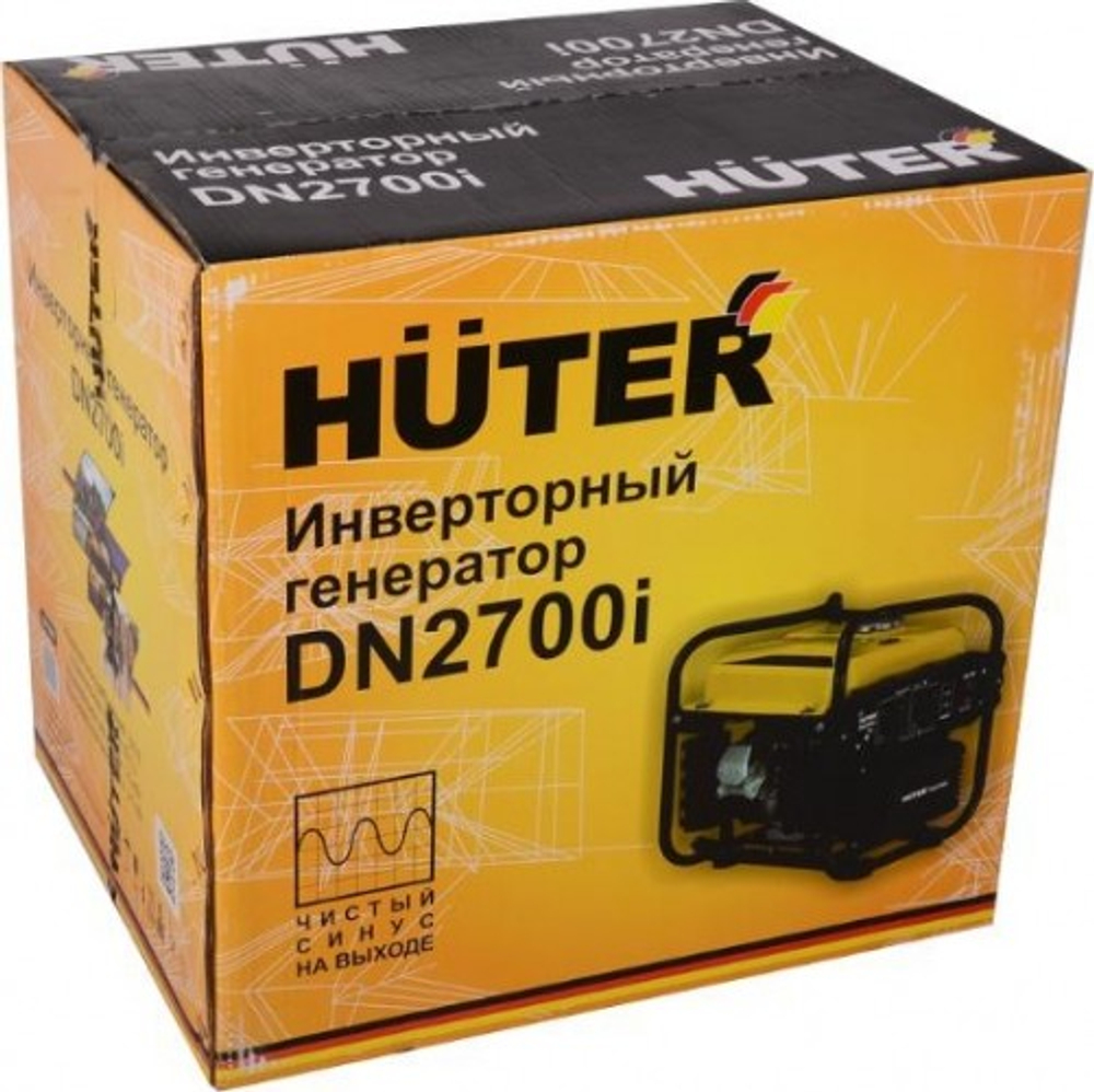 Бензиновый генератор HUTER DN 2700 i инверторный 64/10/6
