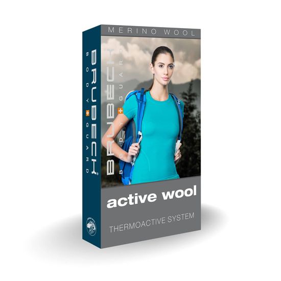 Термобелье-футболка женская BRUBECK ACTIVE WOOL LS13030/LS12810