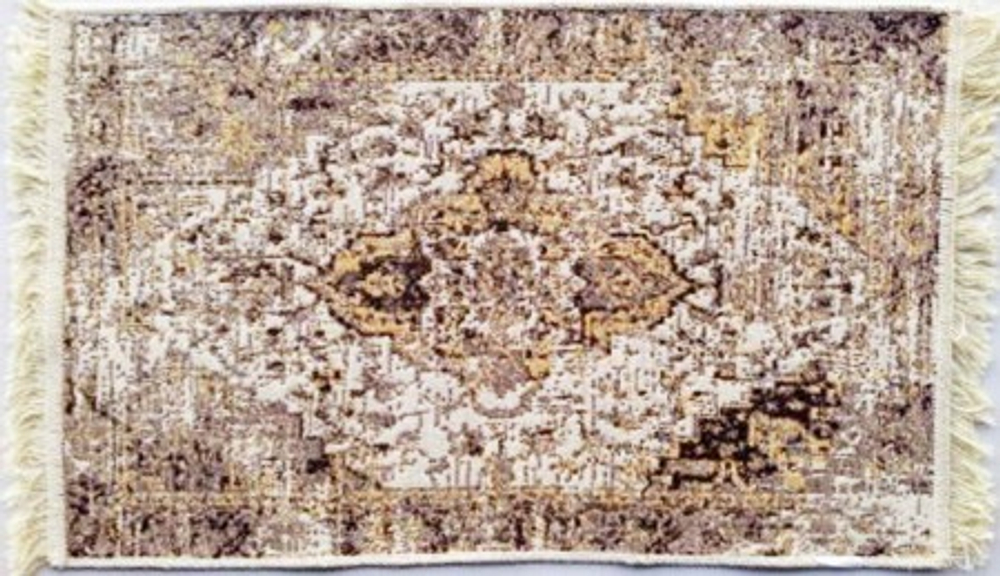 Коврик хлопковый двусторонний KILIM 70139 (кремовый-бежевый)