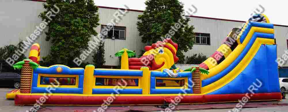 Надувной батут "Тропикана макси" 15*7*6 м