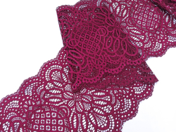 Эластичное кружево, брусничное вино, 23,5 см, (Арт: EK-2784), м