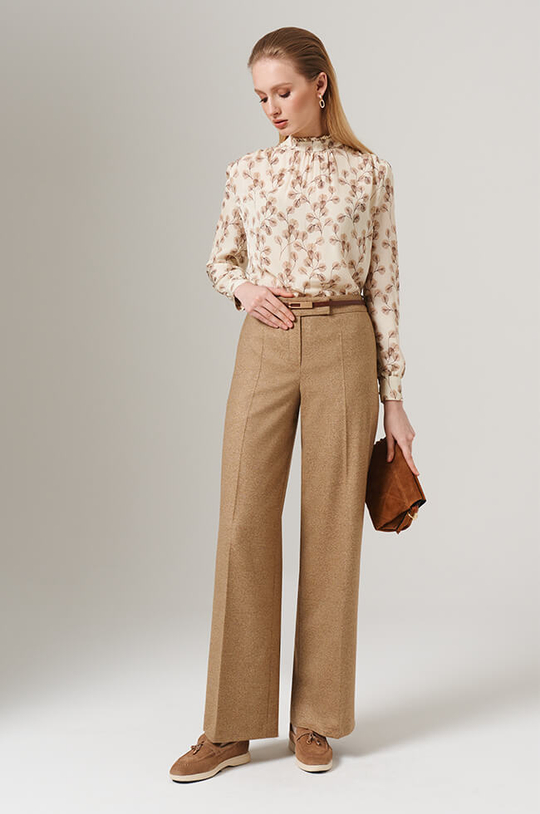 31079 Брюки женские (кофейно-бежевый)
