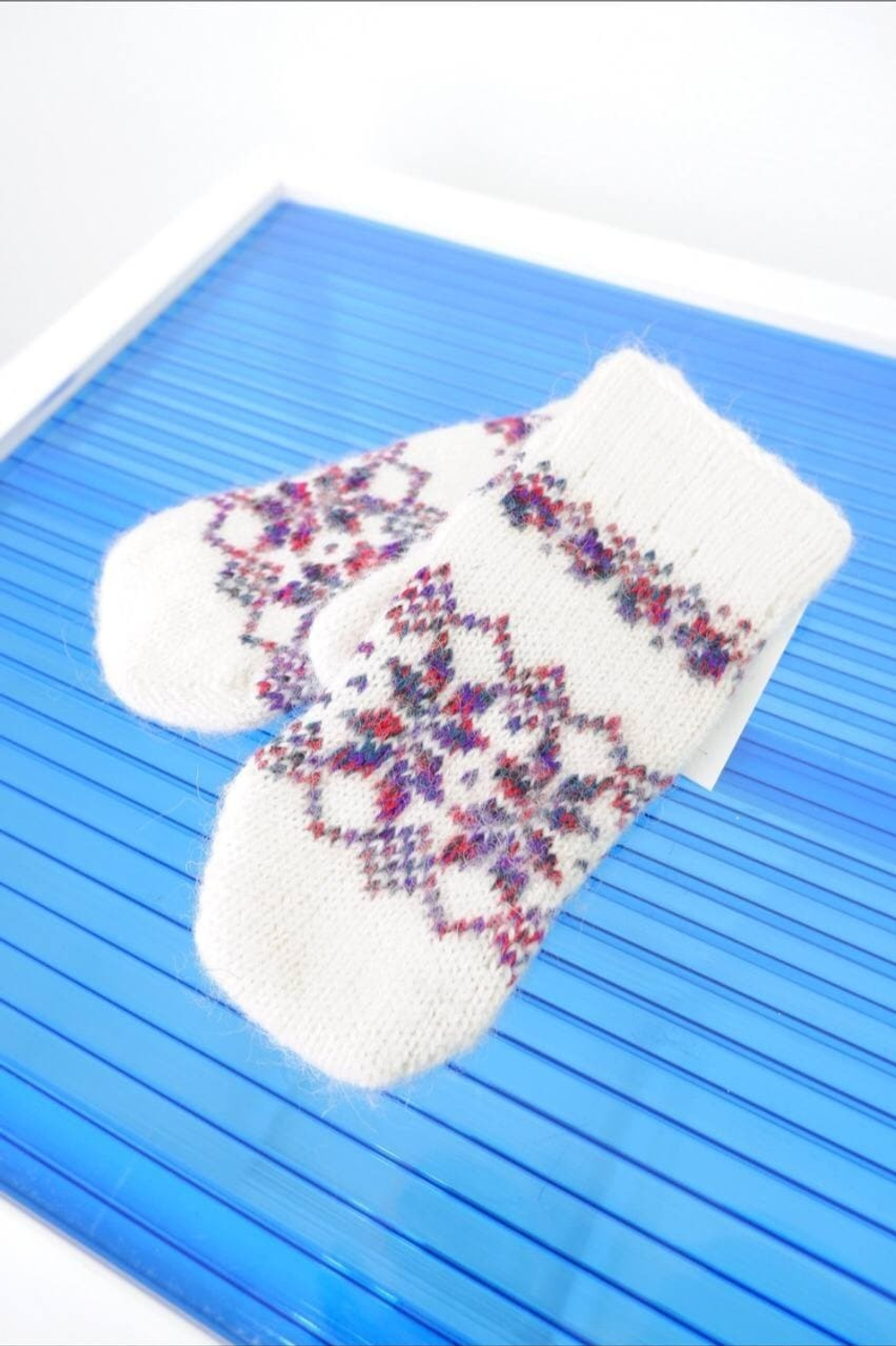 Варежки шерстяные на 5-7 лет