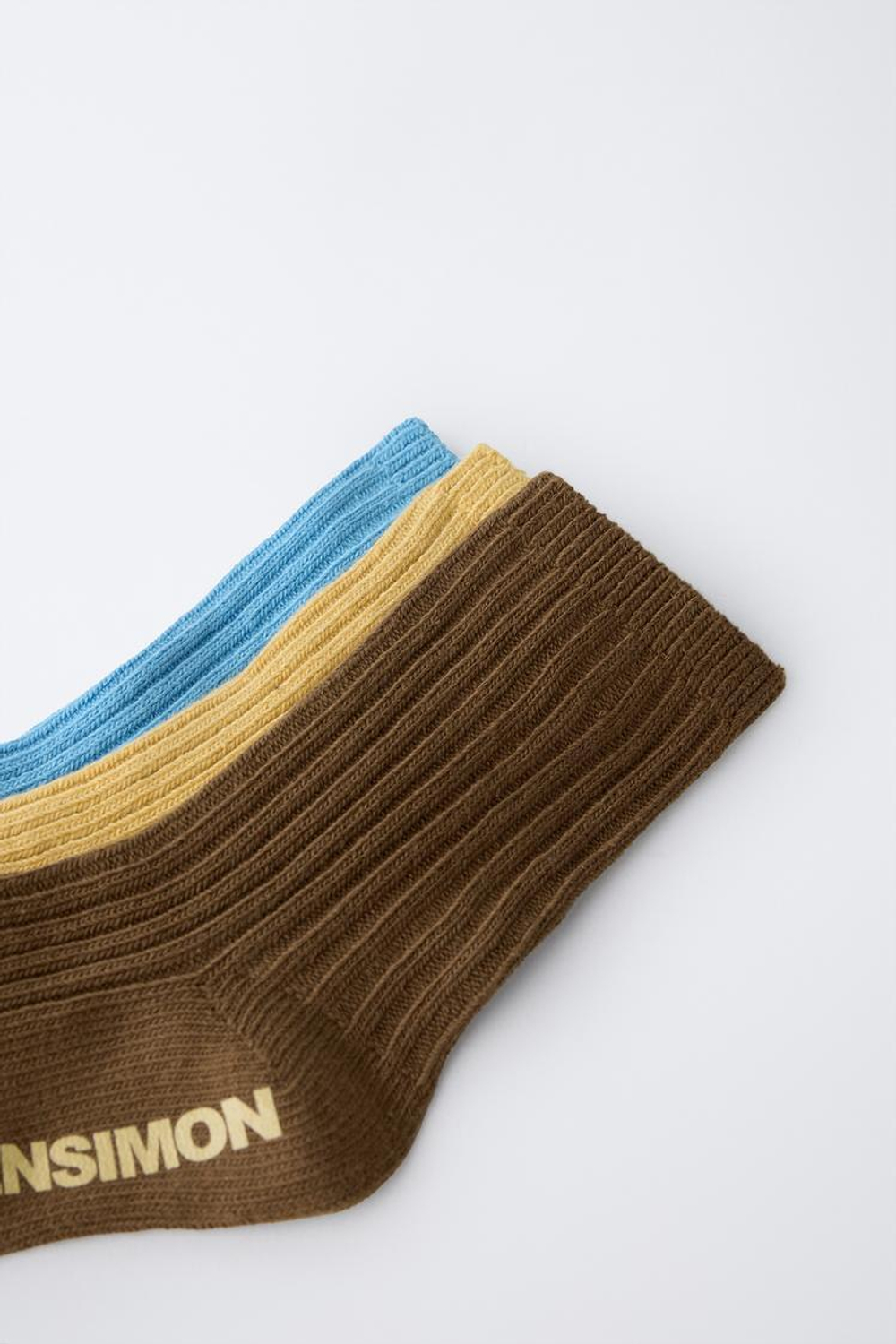 ZARA Х BENSIMON ® НАБОР НОСКОВ С ПРИНТОМ ( 3 ПАРЫ), РАЗНОЦВЕТНЫЙ