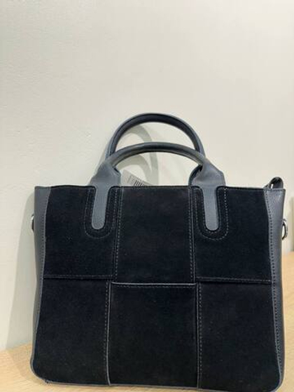 Сумка из натуральной замши и натуральной кожи