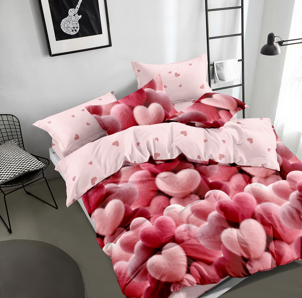 КПБ 2 сп с простыней на рез. 180х200 ПОПЛИН "П4"