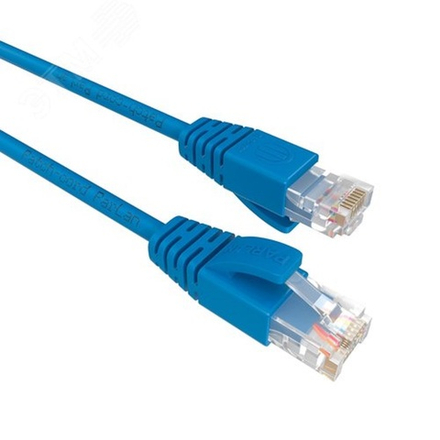 Патч-корд ParLan U/UTP Cat 5e ZH 4х2х0,48 Flex RJ45-RJ45 LB 0,5m голубой