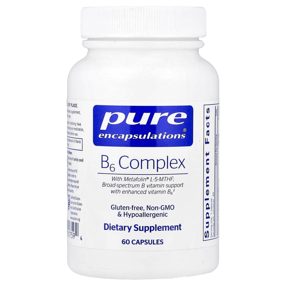 Pure Encapsulations, B6 Complex, 60 Capsules