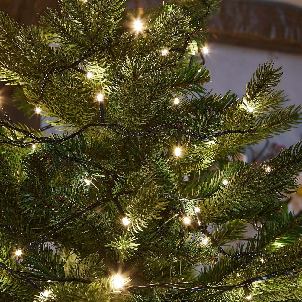 ULD-S10000-1000-DGA WARM WHITE IP20 Гирлянда светодиодная. 100м. 1000 светодиодов. Теплый белый свет. Провод зеленый. ТМ Uniel