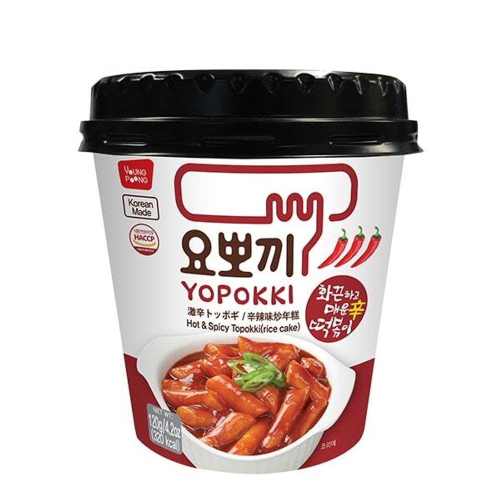 Токпокки (рисовые клецки) Yopokki суперострые, 120 гр