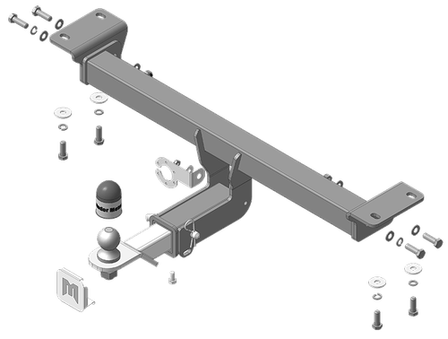 Фаркоп Motodor Infiniti QX50 2018 - н.в (хром. Шар) (90020)(паспорт и сертификат в комплекте)(без электрики) 98003-E