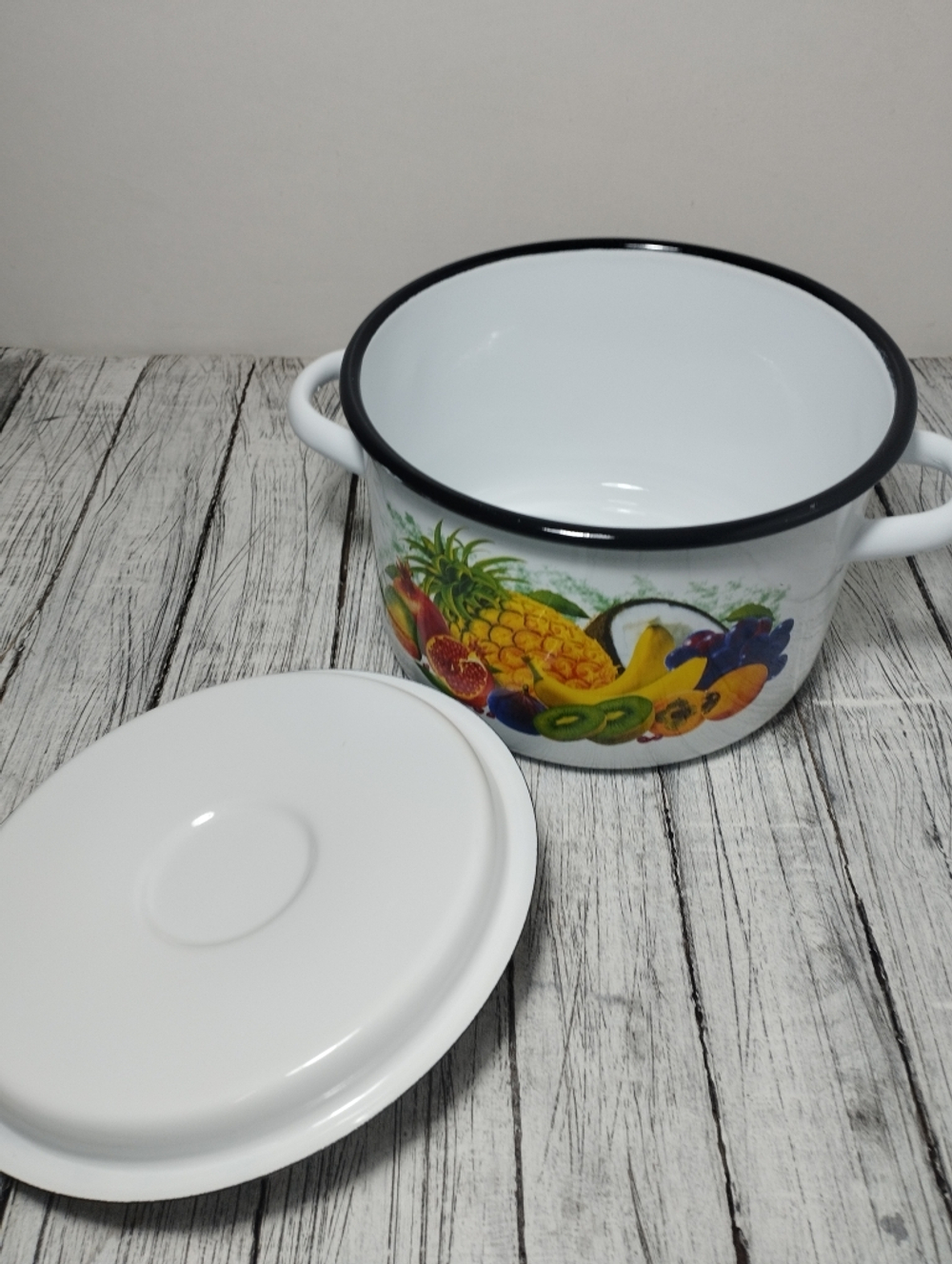 Кастрюля 2,9л с рисунком Экзотика бел 1с16с