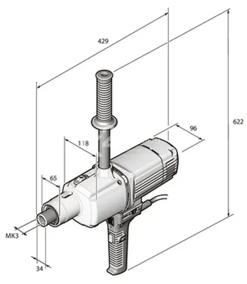 Ручная четырехскоростная дрель FEIN BOZ 32-4 М, до Ø32 мм