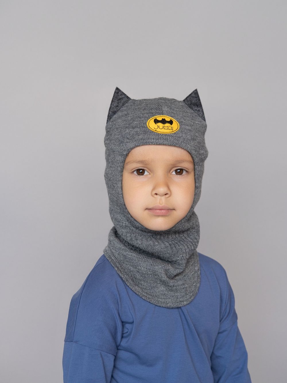 Шлем весенний/осенний вязаный (Маренго) Бэтмен*