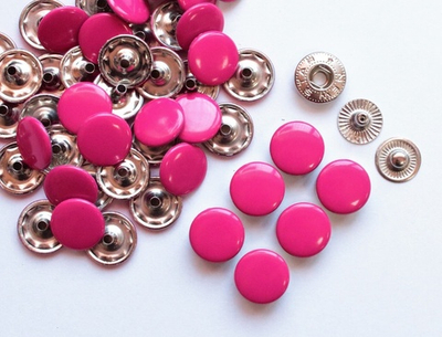Кнопки Альфа (12,5 мм, уп.10 шт.). Малиновая