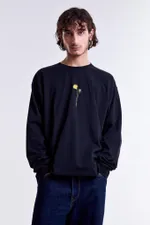 Лонгслив Гербарий Одуванчик Синий