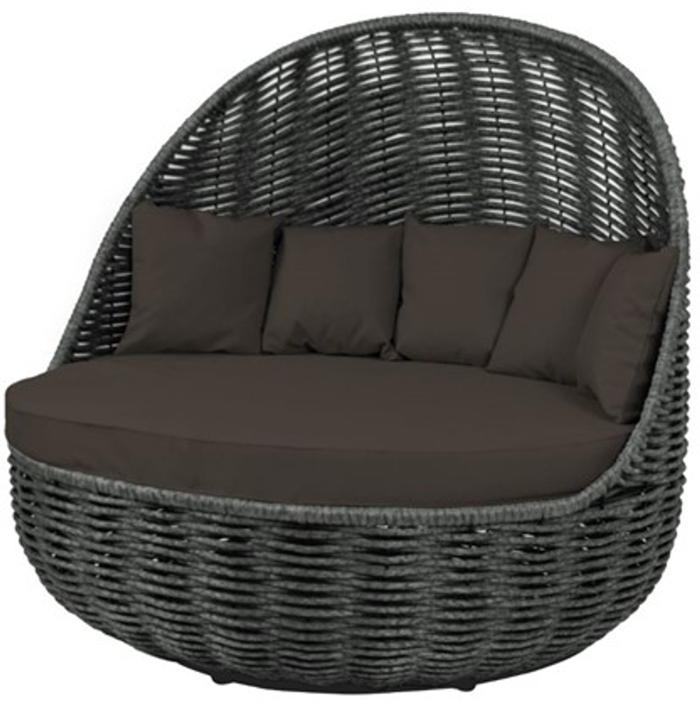 Диван - кровать Grand Nest (черный, подушка графит)