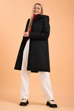 Полупальто  женское демисезонное "HN-1" черный