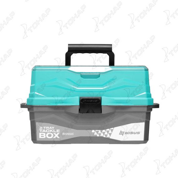 Ящик для снастей NISUS Tackle Box трехполочный бирюзовый (N-TB-3-Т)