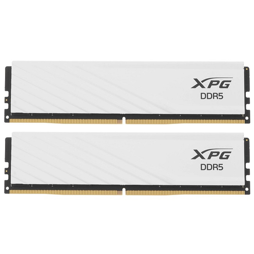 Модуль памяти DIMM DDR5 64Gb, 5600Mhz, 2x32Gb, ADATA XPG Lancer Blade RGB White (AX5U5600C4632G-DTLABWH)